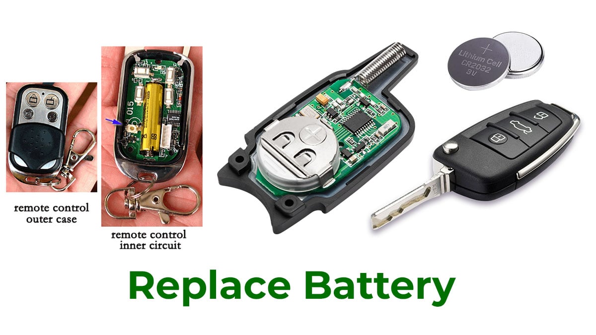 Keyless remote low battery replace