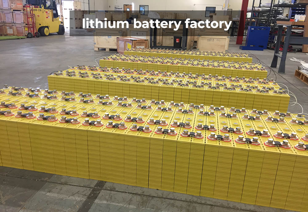 factory of LiFePO4 batteries