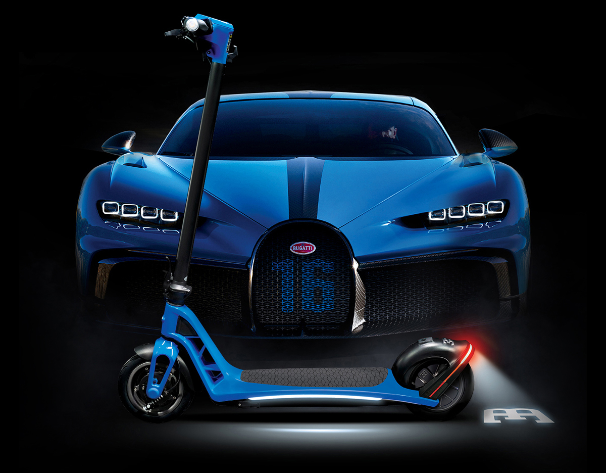 bugatti scooter agile blue